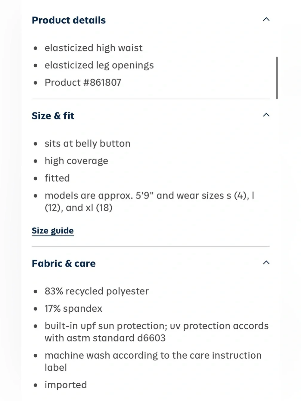 Old Navy High-Waisted Retro Swim Bottoms